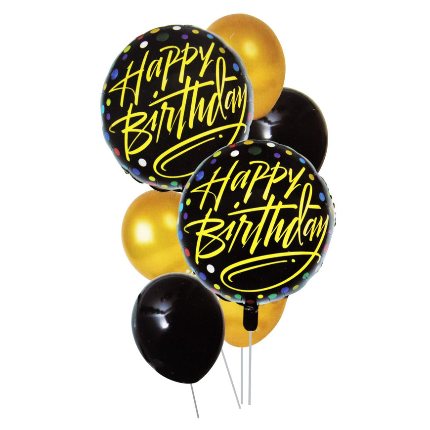Happy Birthday Printed Balloon 7pcs Set