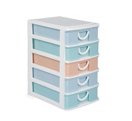 Plastic Storage 5-Drawer Unit 19x13.5x24.5cm