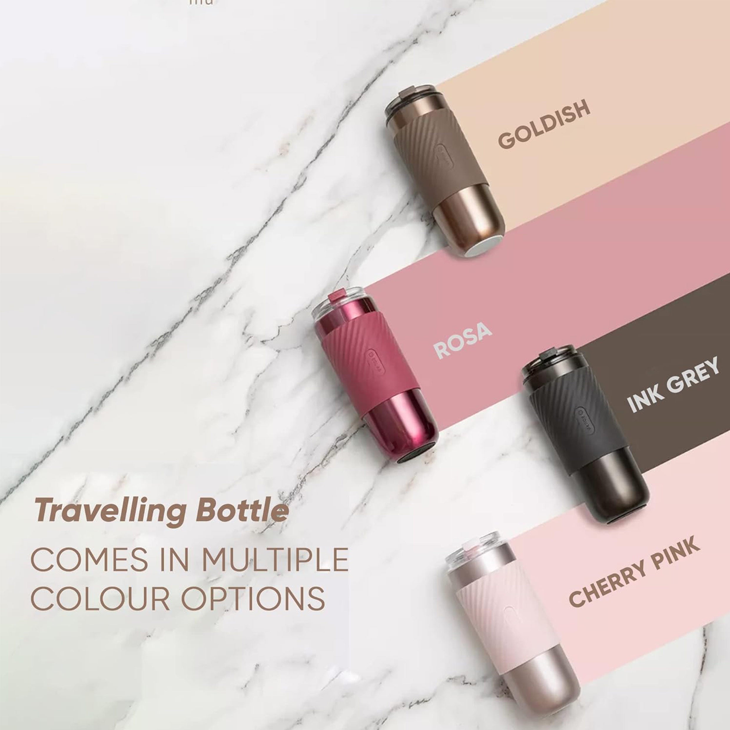 520ml Double-Wall Thermal Tumbler with Silicone Sleeve, Infuser & Retractable Stainless Steel Straw