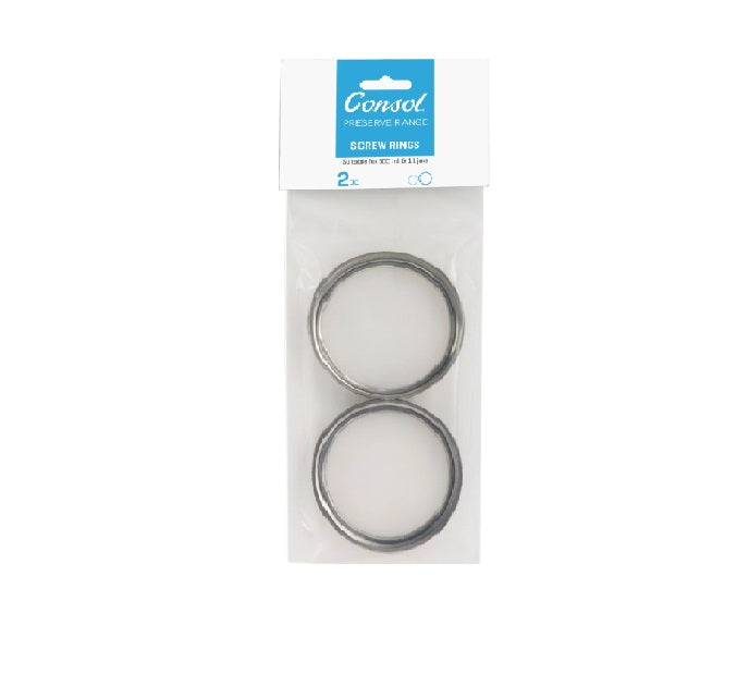 Consol Jar Screw Rings 2pc for 500ml and 1L Jars 14431