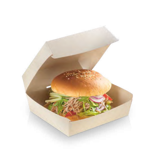 Bamboo Burger Clamshell Box 105mm 5pack