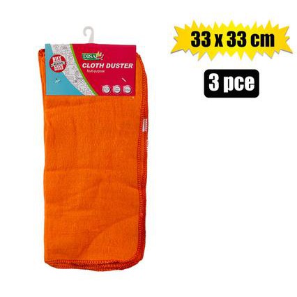 Disa Cloth Duster Orange 33x33mc 3pcs