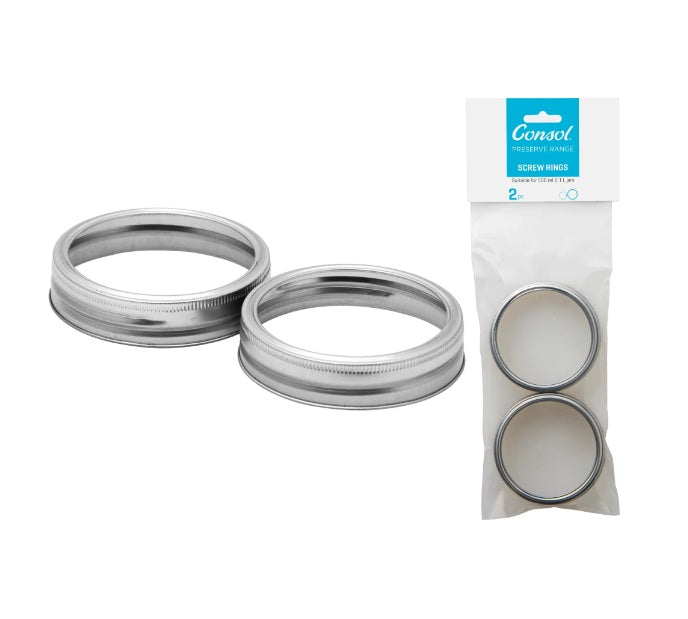 Consol Jar Screw Rings 2pc for 500ml and 1L Jars 14431