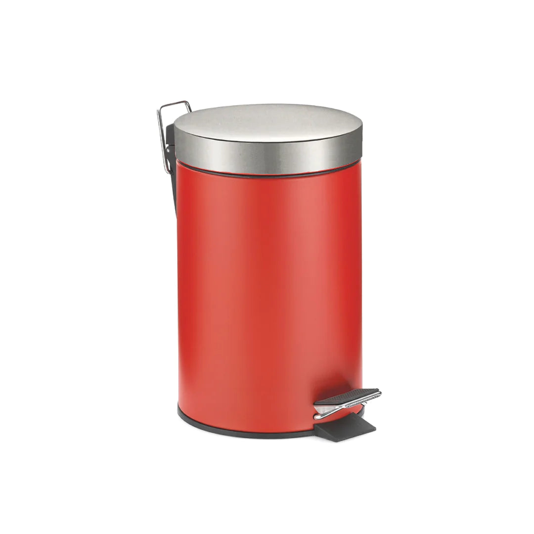 Office Pedal Dustbin 12L Red SGN1400