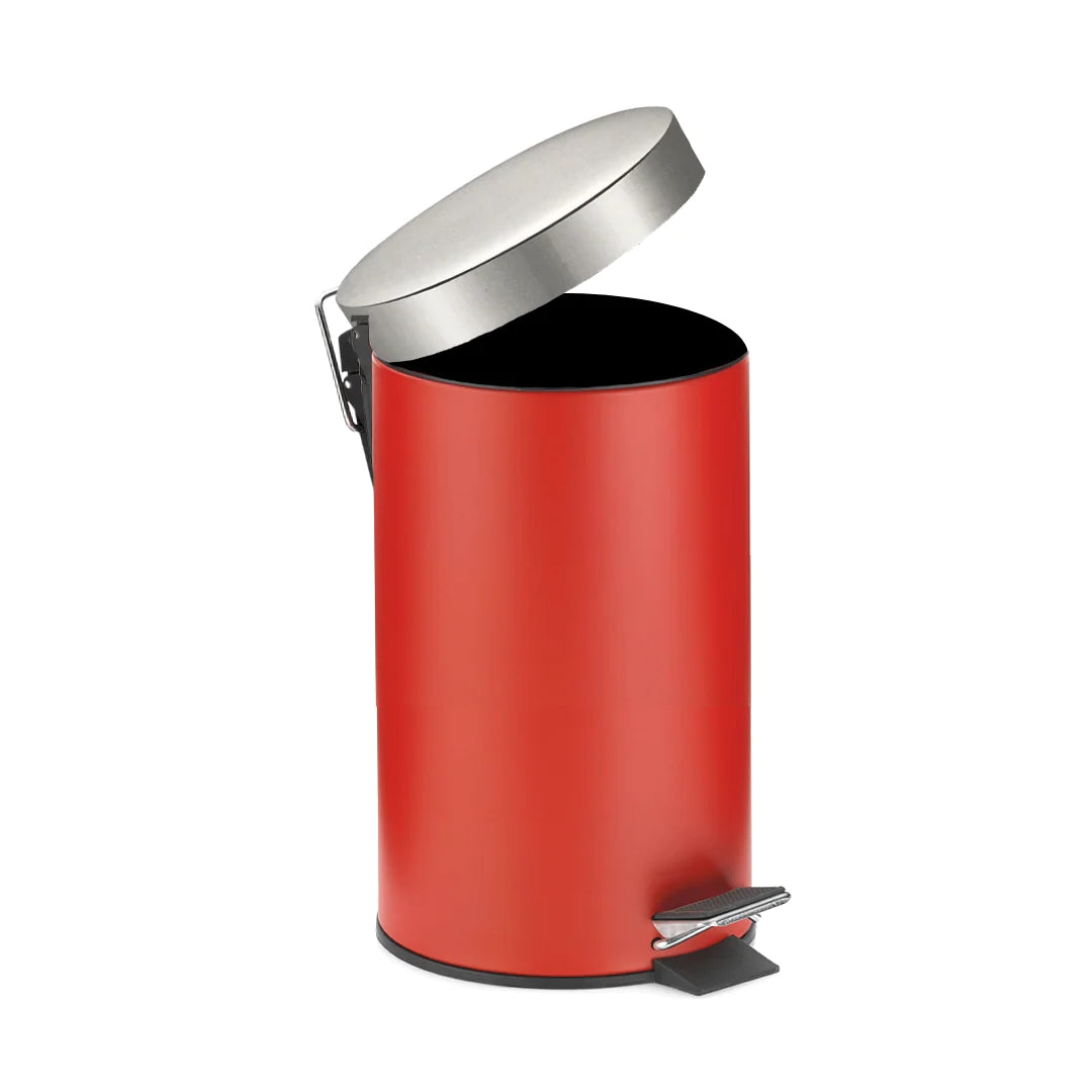 Office Pedal Dustbin 12L Red SGN1400