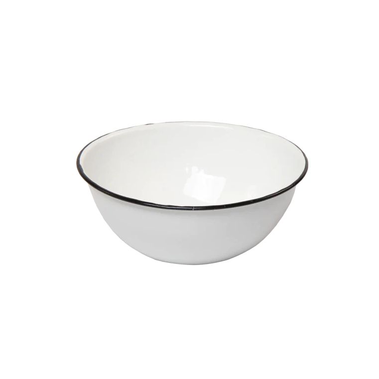 Kango Enamel Cash Bowl 16cm White