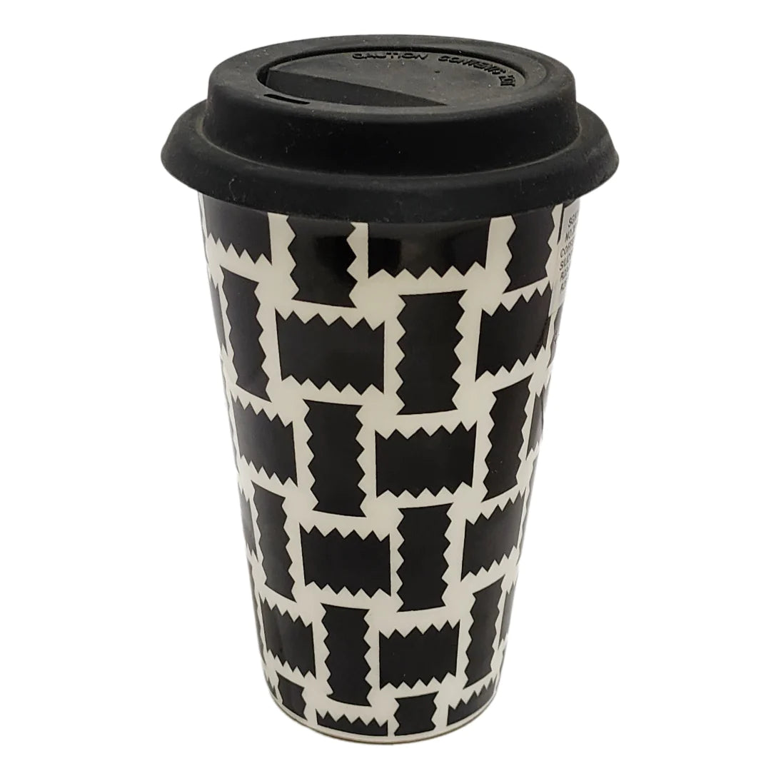 Porcelain Coffee Cup On-the-Go 495ml Silicone Lid SGN162