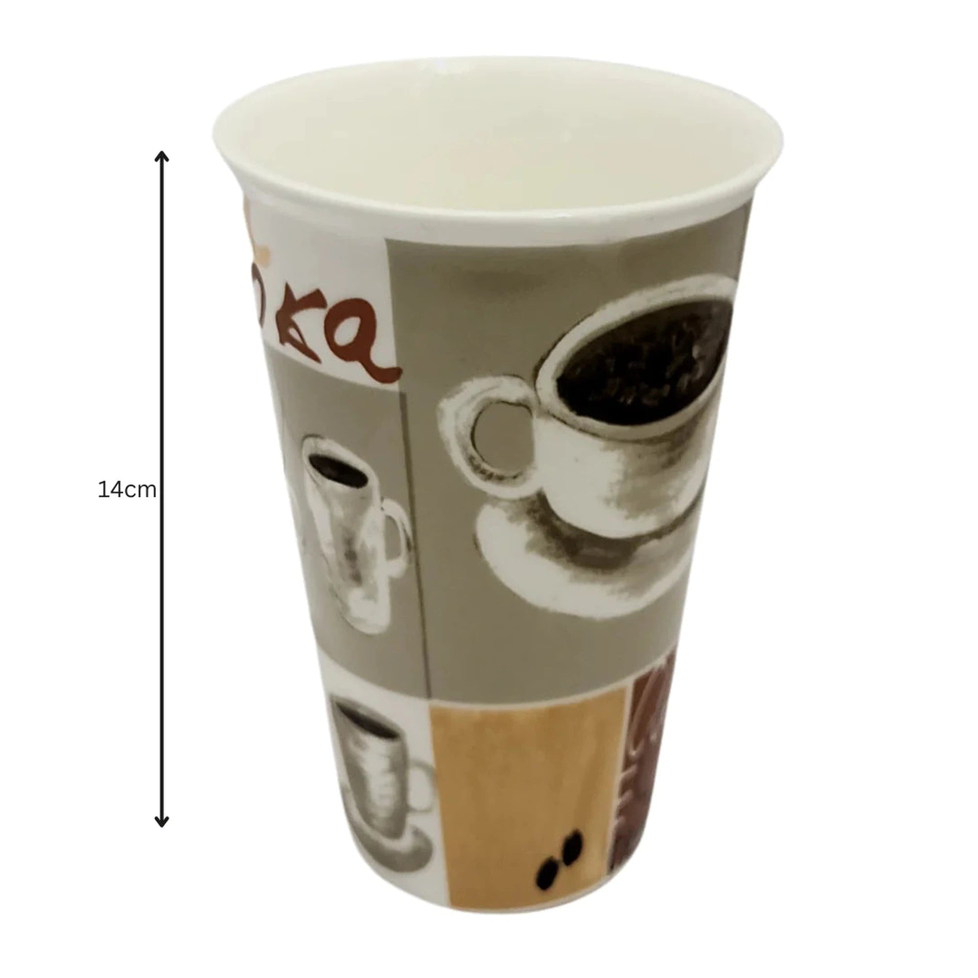 Porcelain Coffee Cup On-the-Go 495ml Silicone Lid SGN162