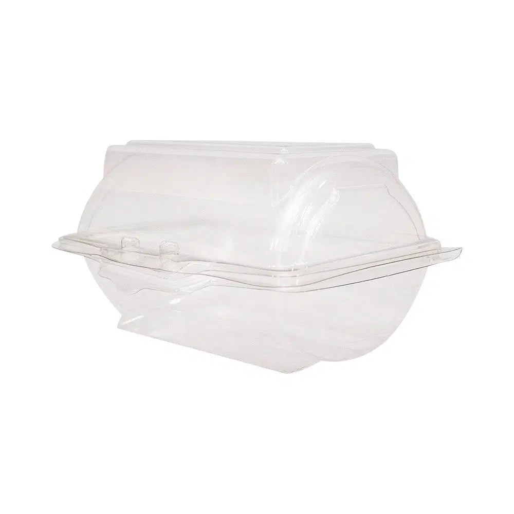 Zibo Disposable Swiss Roll Dome Fold over Clamshell Container T279