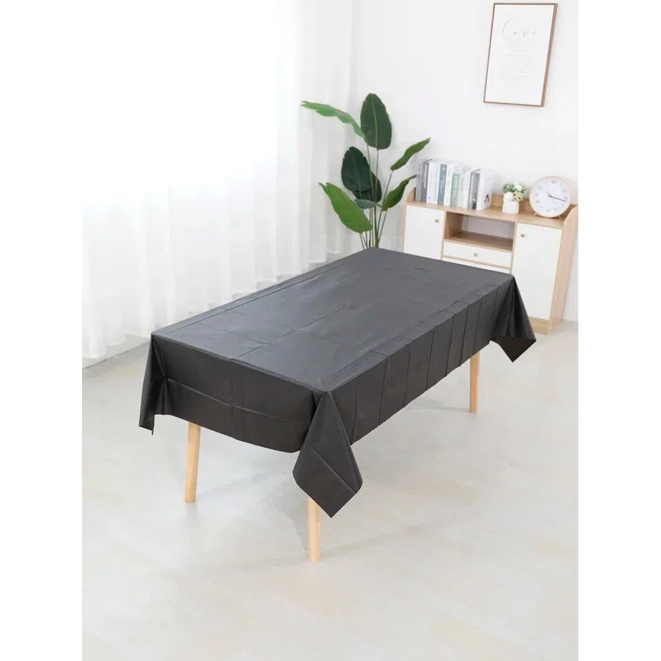 Multipurpose Plastic Party Table Cover Disposable & Reusable 137x183cm