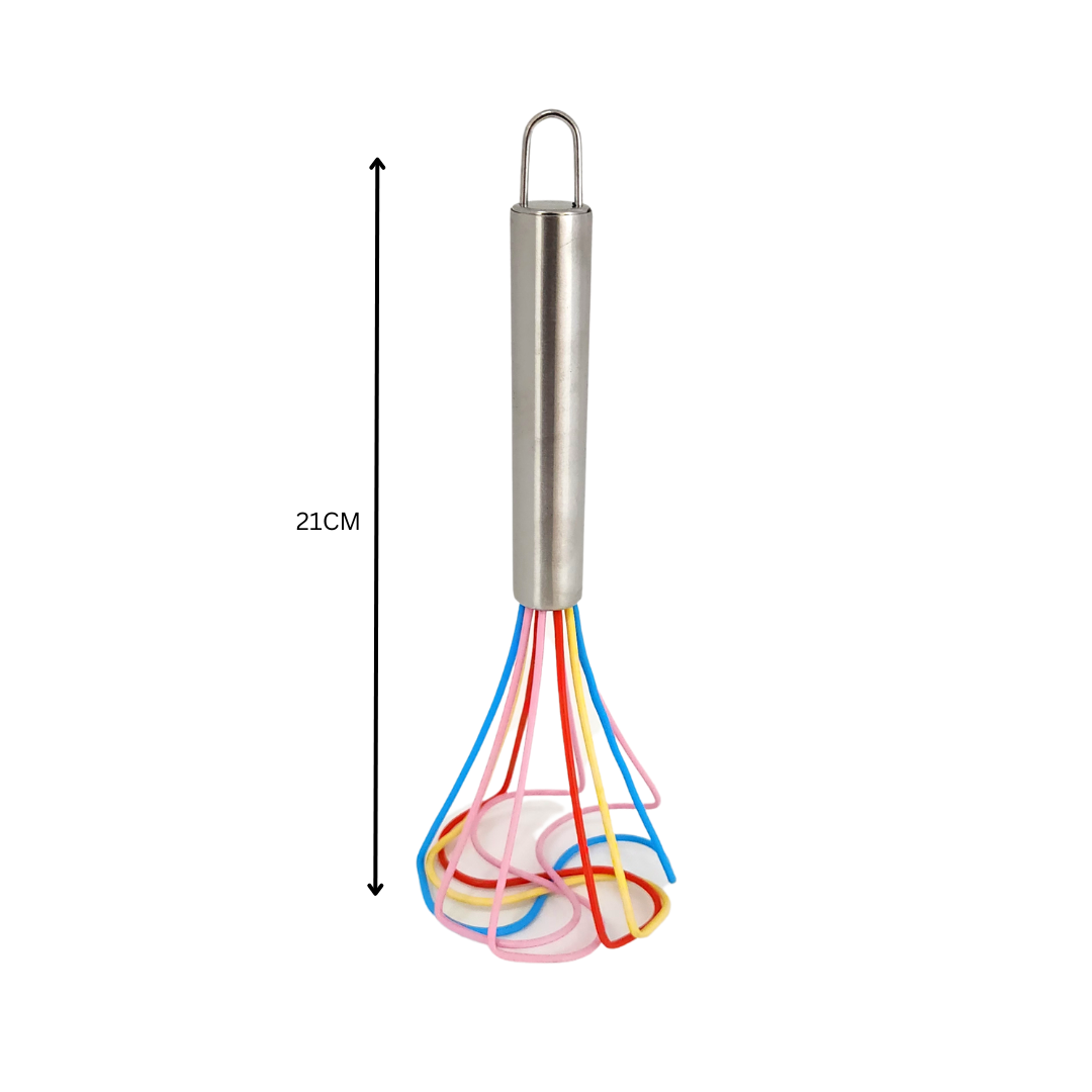 Silicone Whisk 21cm With Stainless Steel Handle SGN1686