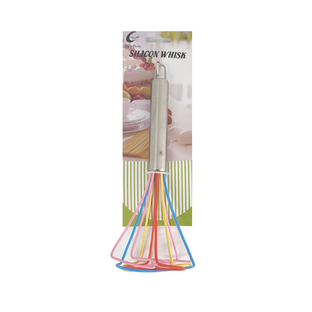 Silicone Whisk 21cm With Stainless Steel Handle SGN1686