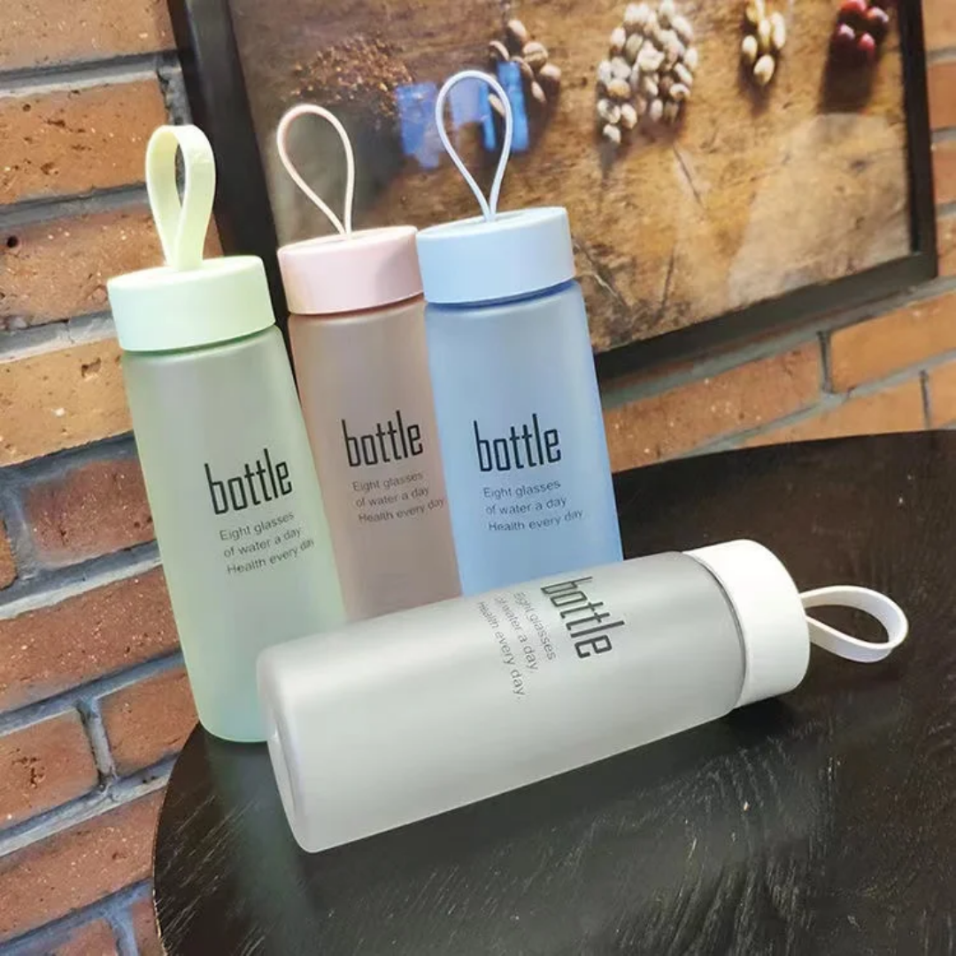 500ml Frosted Sports Water Bottle 19cm Patterned