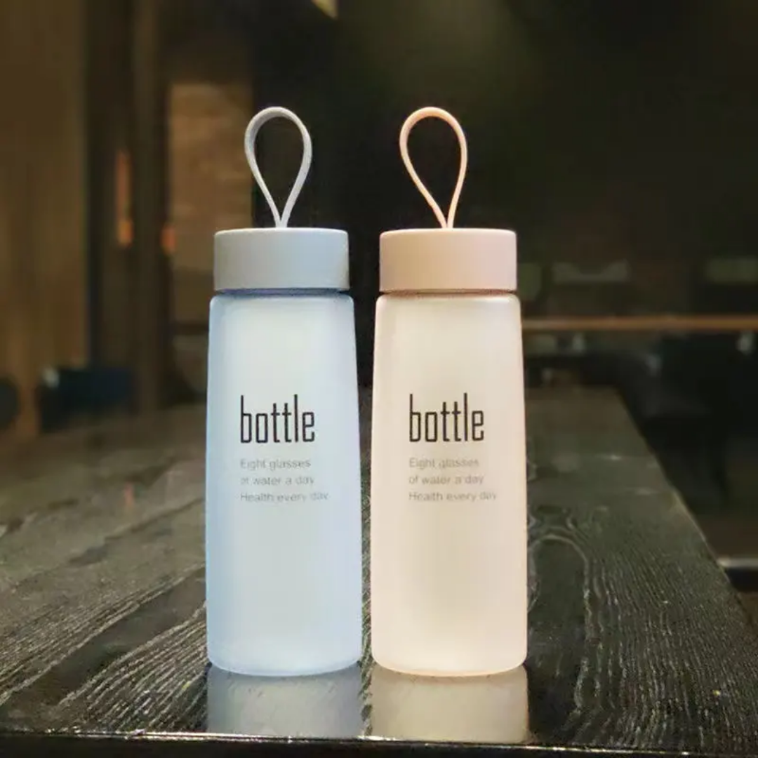 500ml Frosted Sports Water Bottle 19cm Patterned