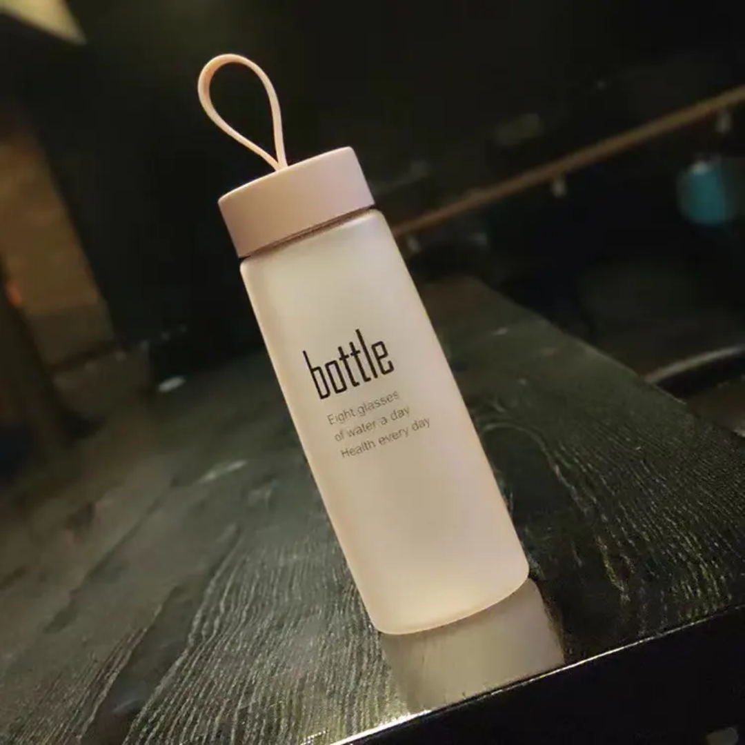 500ml Frosted Sports Water Bottle 19cm Patterned