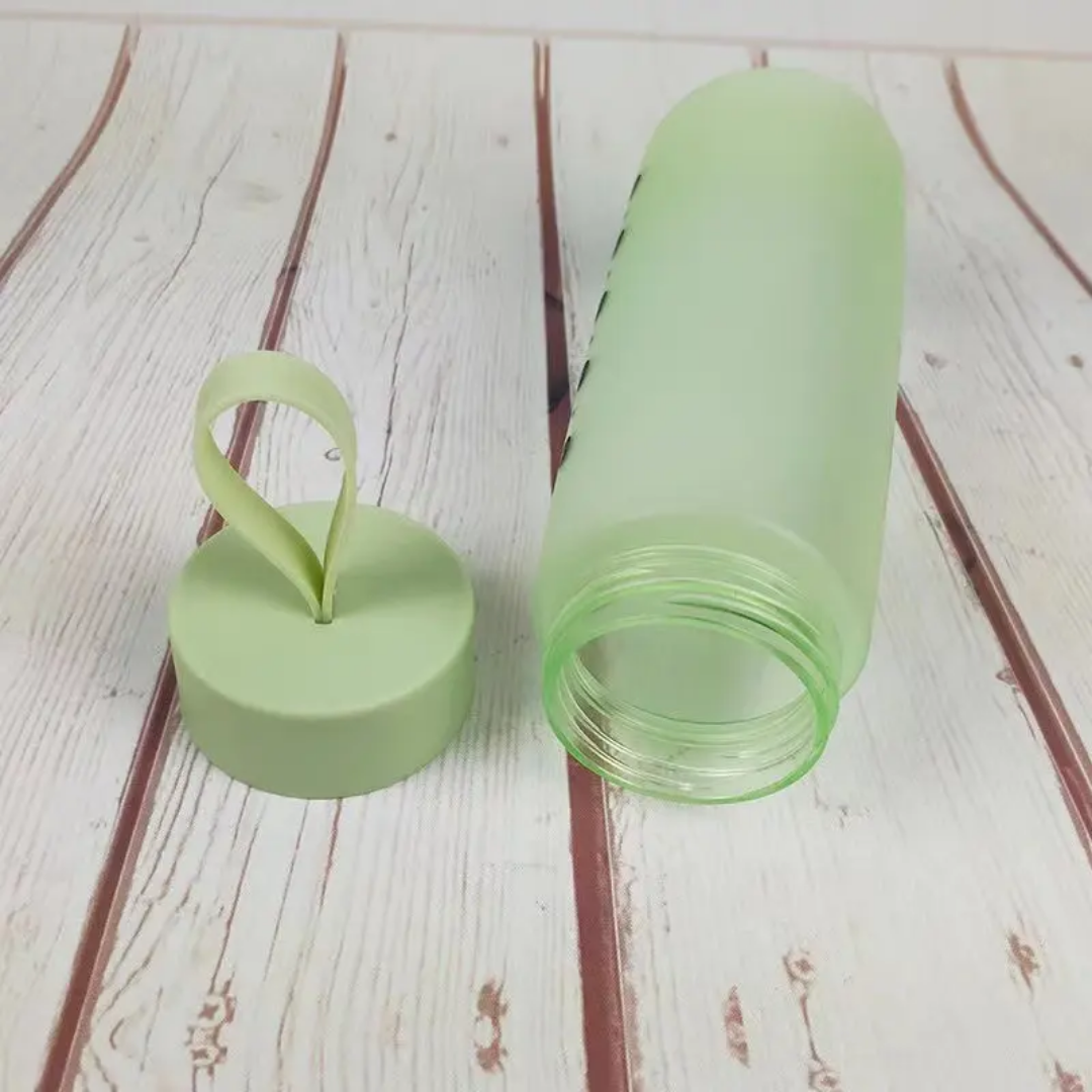 500ml Frosted Sports Water Bottle 19cm Patterned