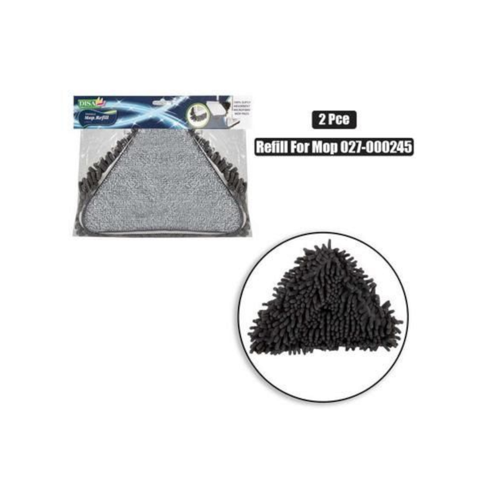 Mop Refill 2pc Microfiber Pads