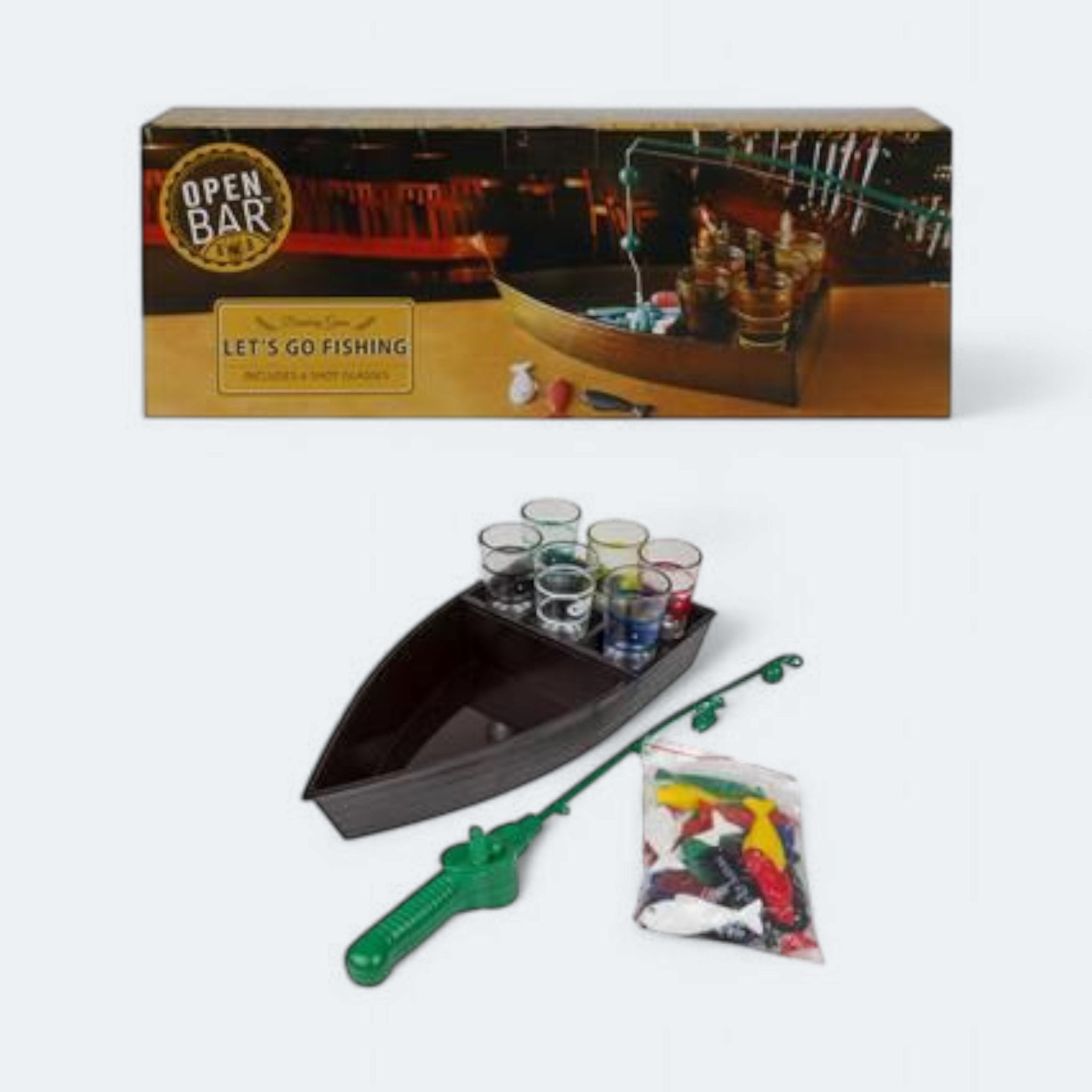 Open Bar Drinking Game - Lets Go Fishing