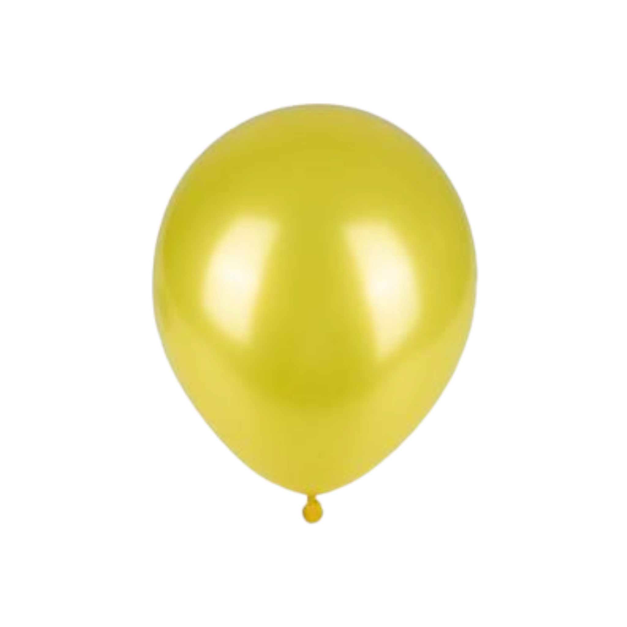 Metallic Helium Balloon 1pc Yellow