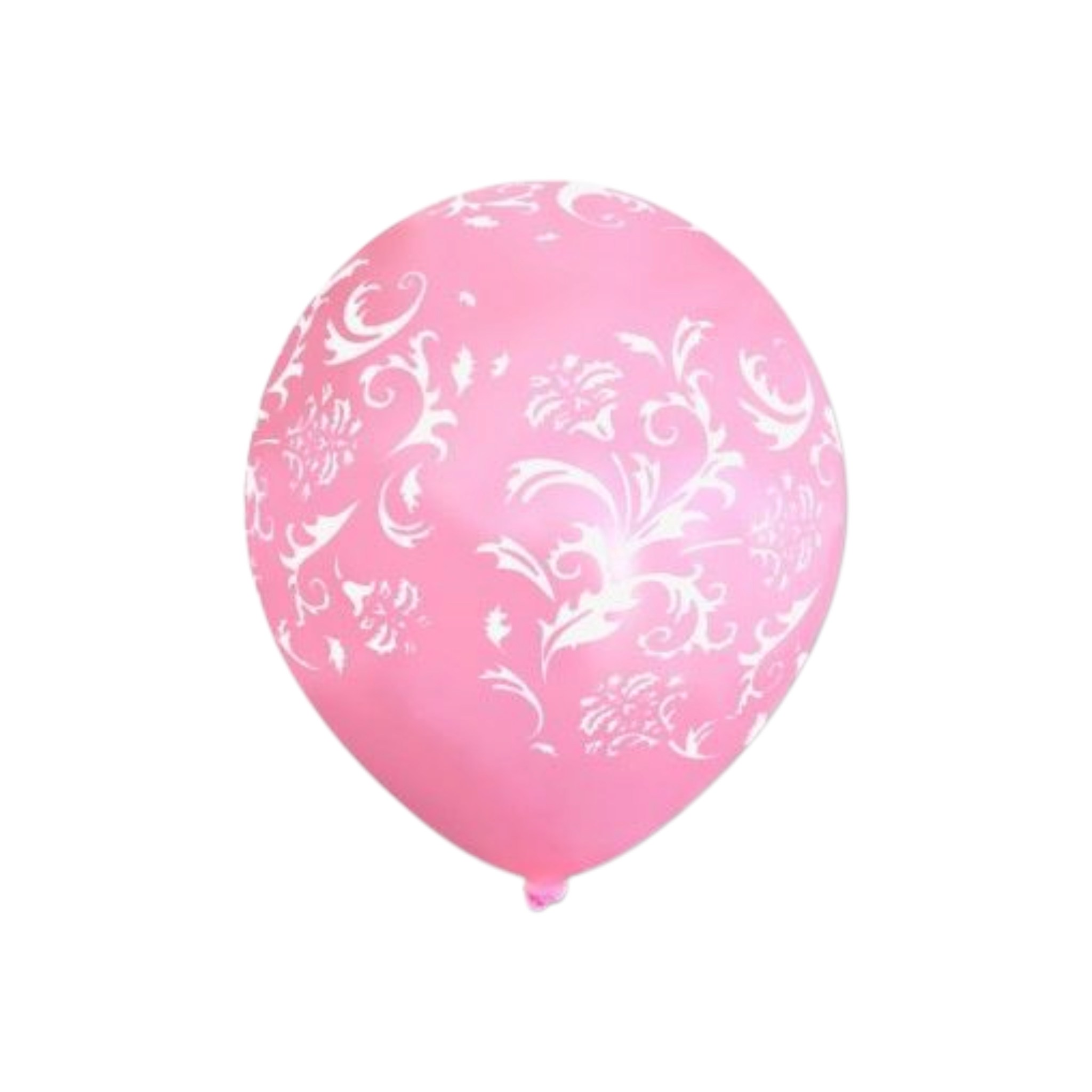 Metallic Helium Balloon 1pc Pink with Flower Patterned