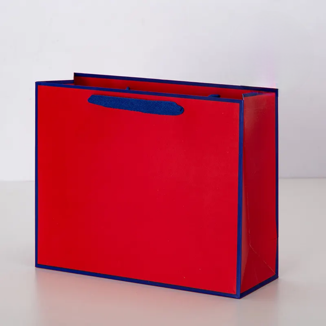 Gift Boutique Shopping Paper Bag With Black Border lines