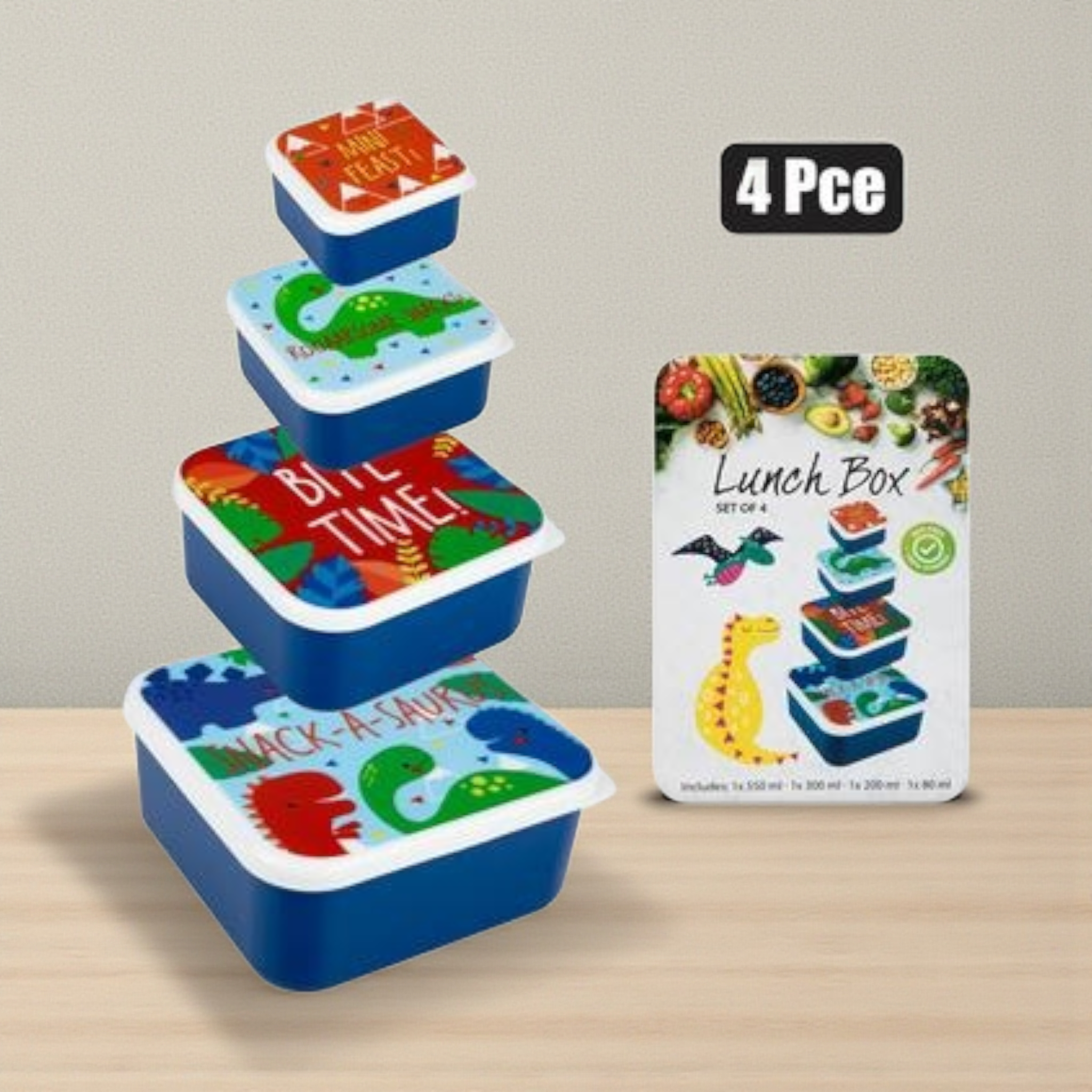 Lunch Box Combo 4pc Set
