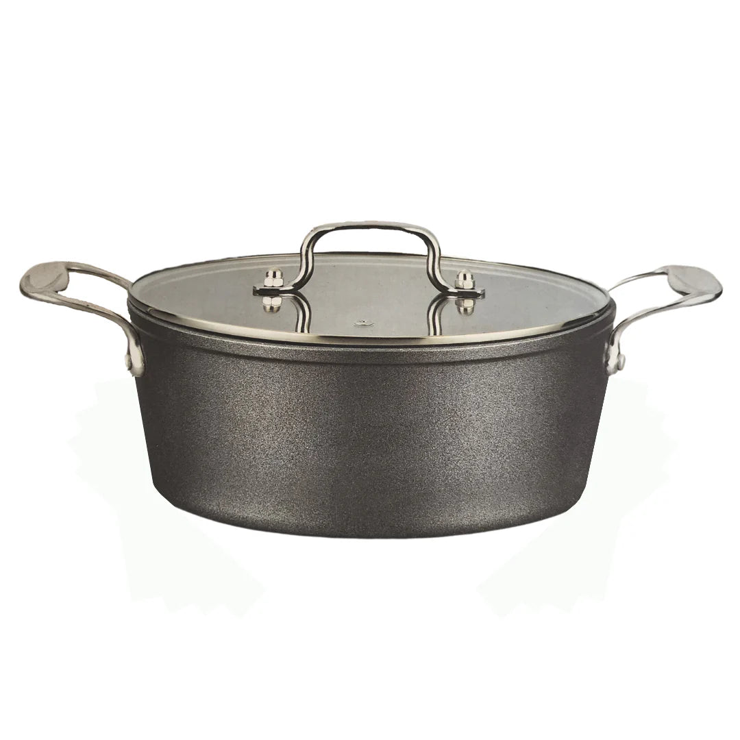 Cookware Pot 3 Layer Non Stick Glass Lid 30cm SGN1846