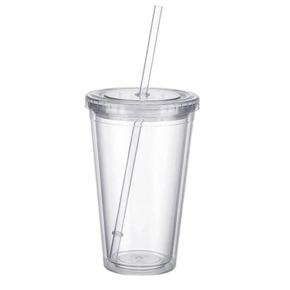 Insulated Innovative Printed 450ML / 650ML Double Wall Ice Straw Cup