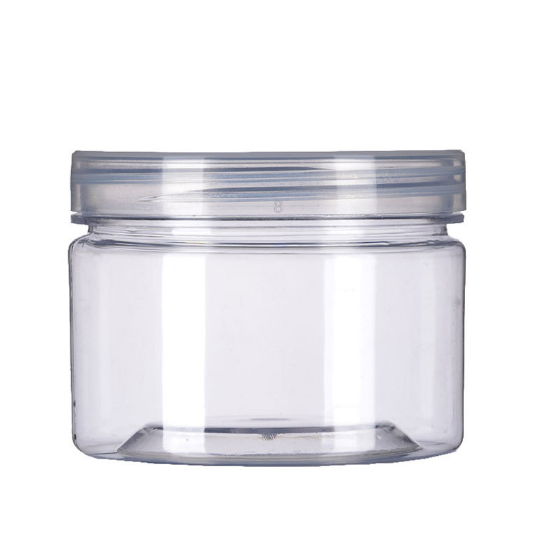 300ml PET Cosmetic Jar wit Lid Crystal Clear 1pc