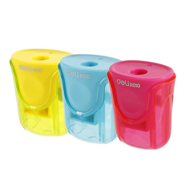 Deli Pencil Sharpener 1-Hole Canister Card