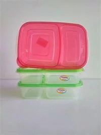 Plastic Lunchbox 2-Division 6152NE