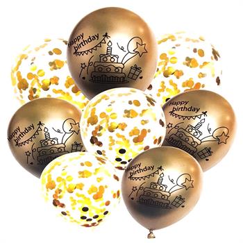 Happy Birthday Balloon Printed 8pack Bouquet