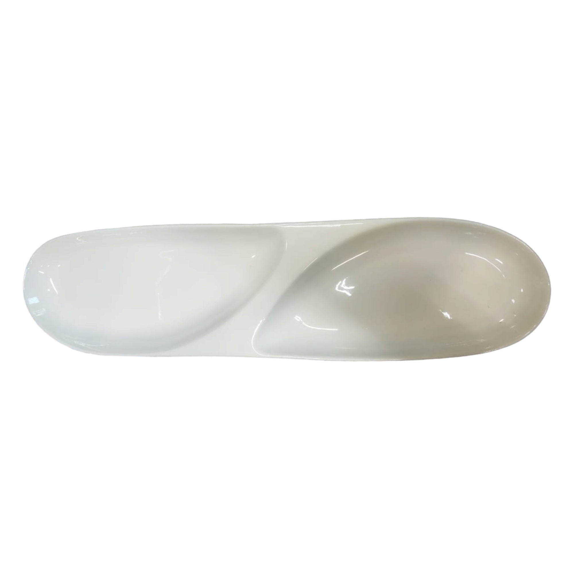 Home Classix Ceramic Snack Platter 2-Division 37.2x95x25cm