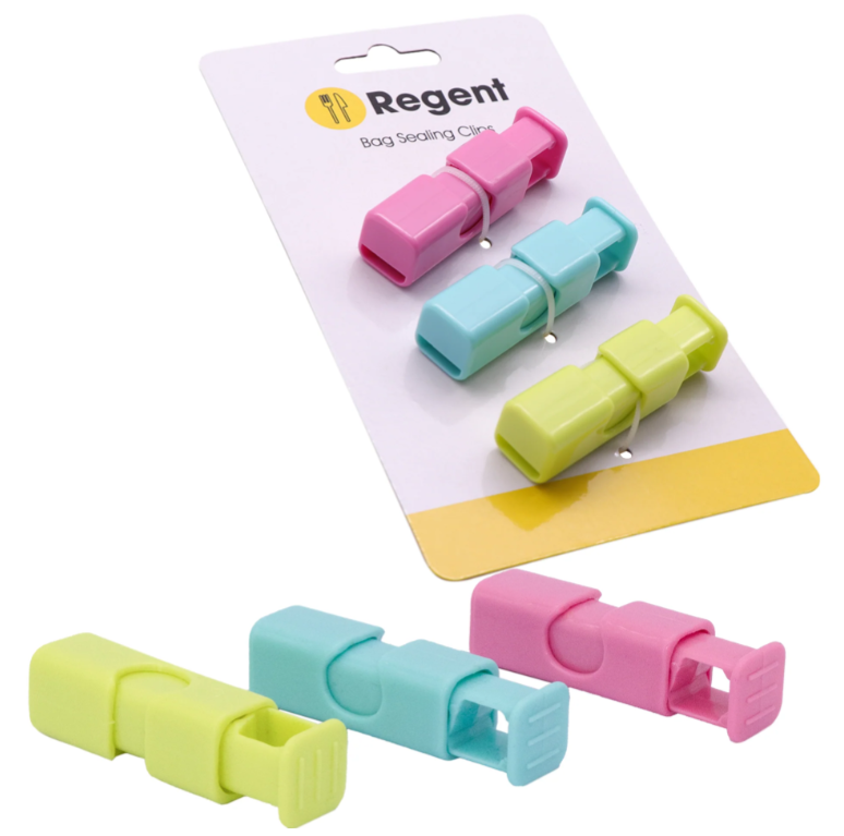 Regent Bag Sealing Clip Plastic 3pc Set