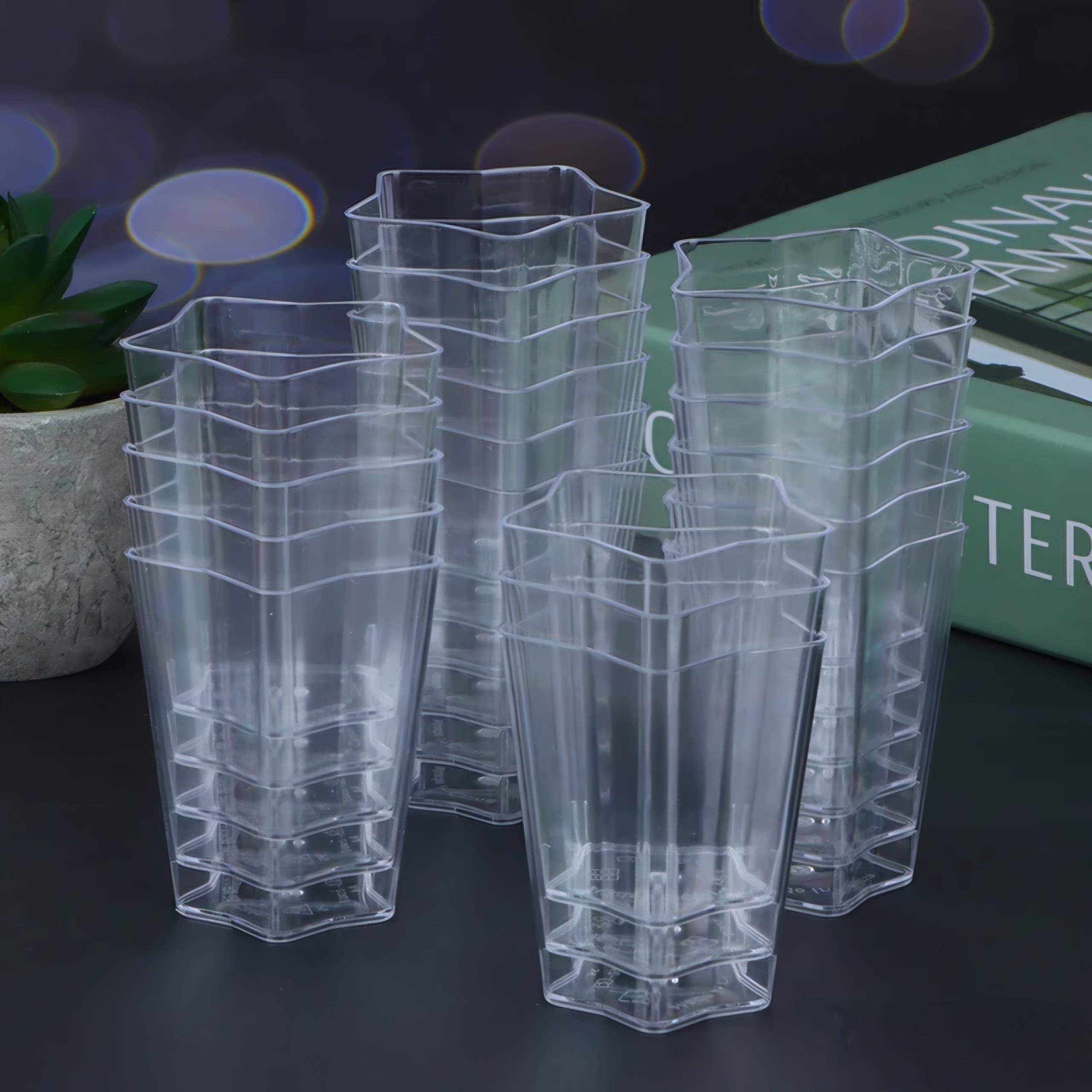 Acrylic Mini Dessert Cup 135ml 20pack with Lid