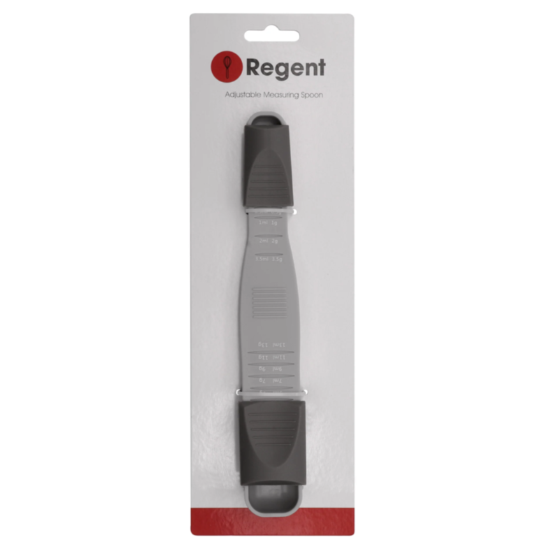 Regent Bakeware Adjustable Measuring Spoon Grey Plastic 0.5ml and 13ml