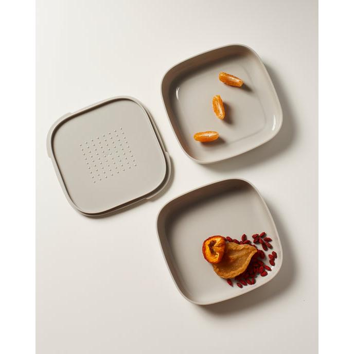 Live Eco Bento Lunchbox Storage Grey 11838