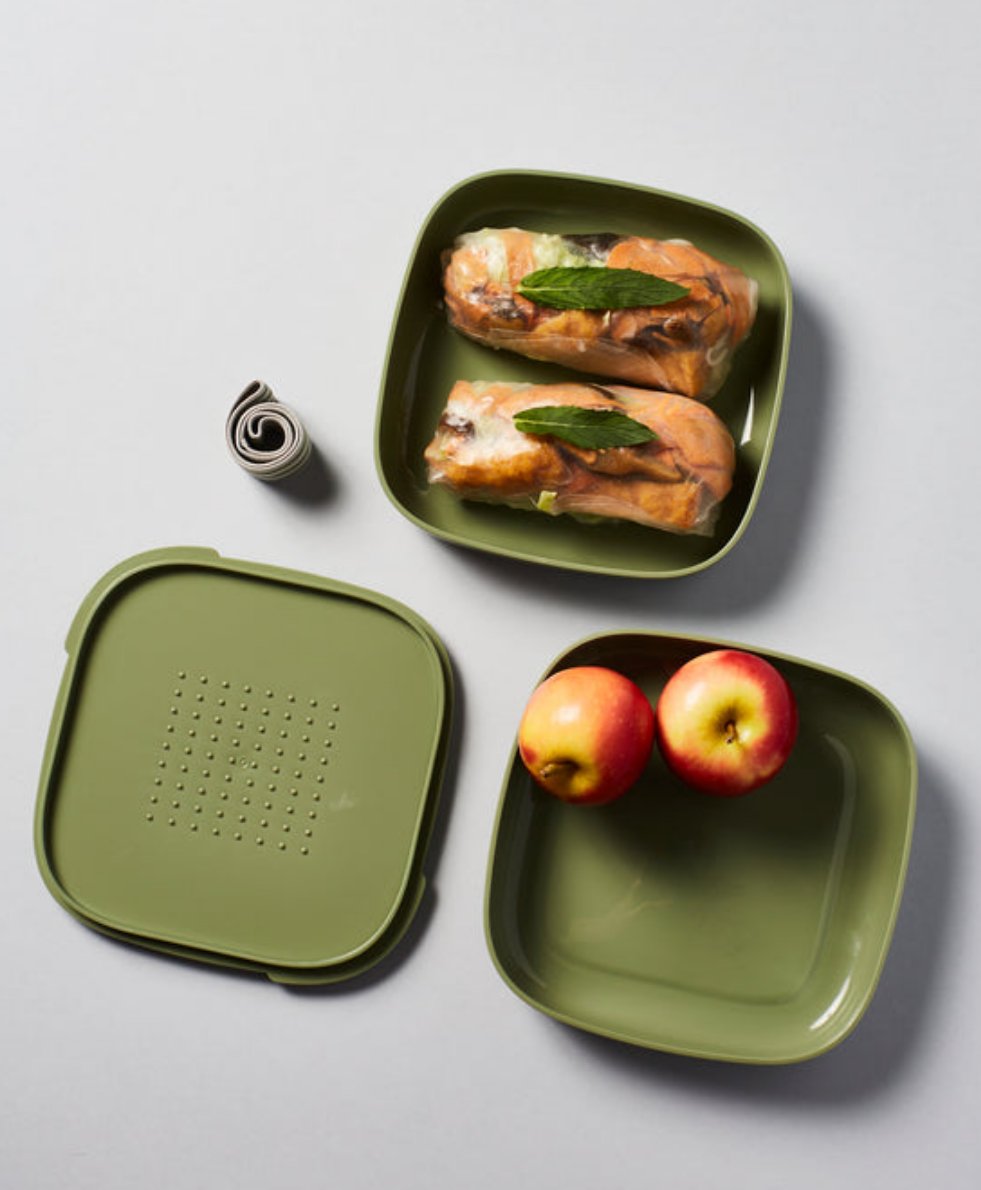 Live Eco Bento Lunchbox Storage Green 11837