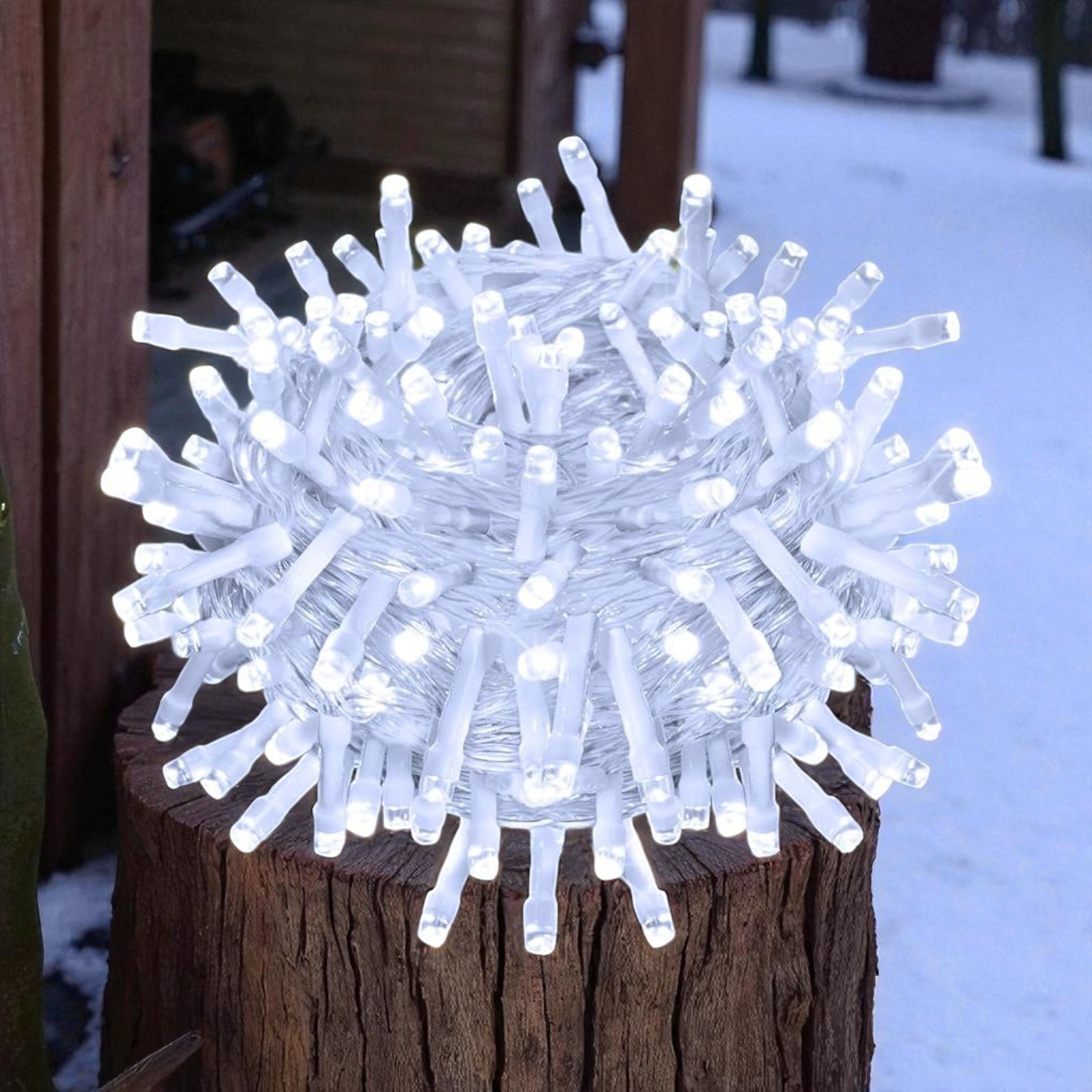 LED String Decorative Lights White Battery 20-Lights 3m