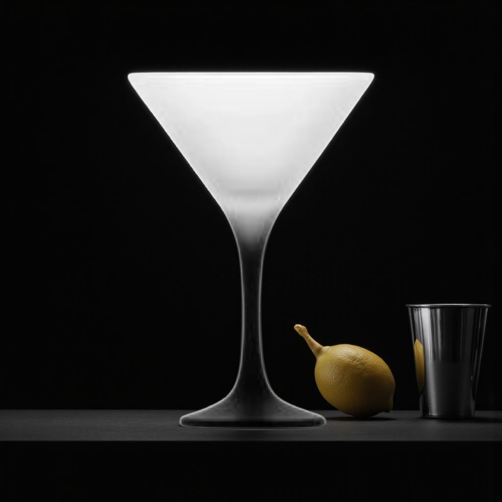 LAV Frosted Misket Martini Glass Tumbler Stemmed 175ml