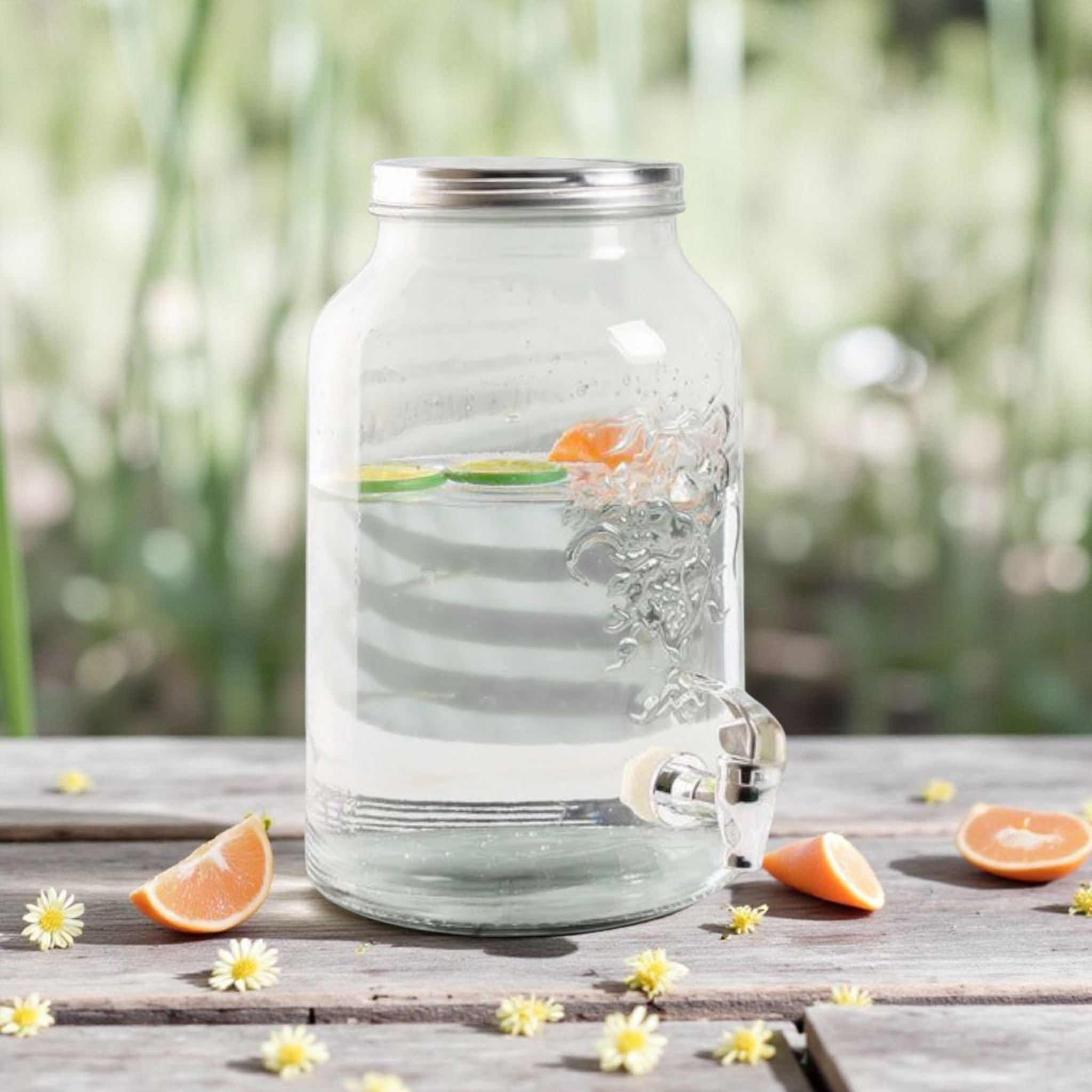 Beverage Juice Glass Dispenser 6L