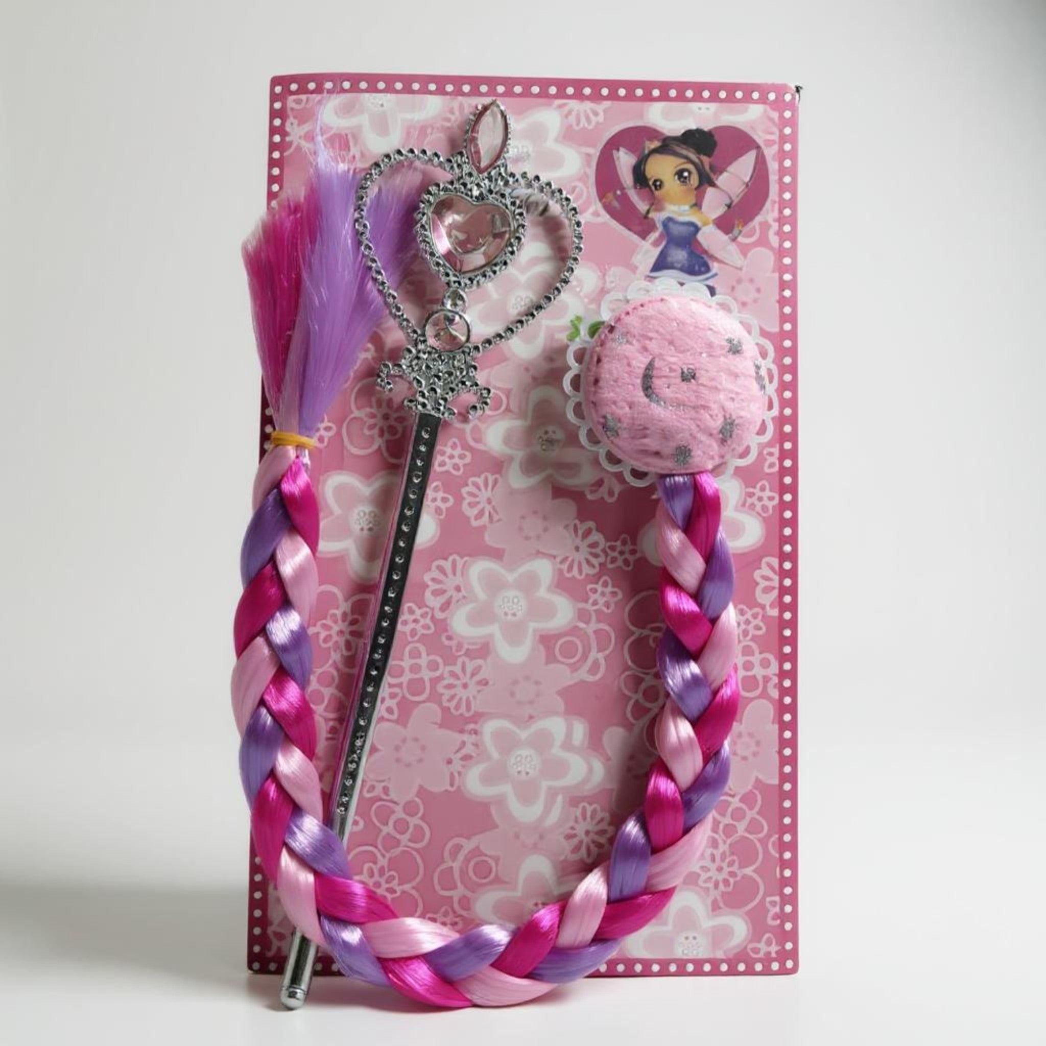 Princess Tiara Set Pink with Wand
