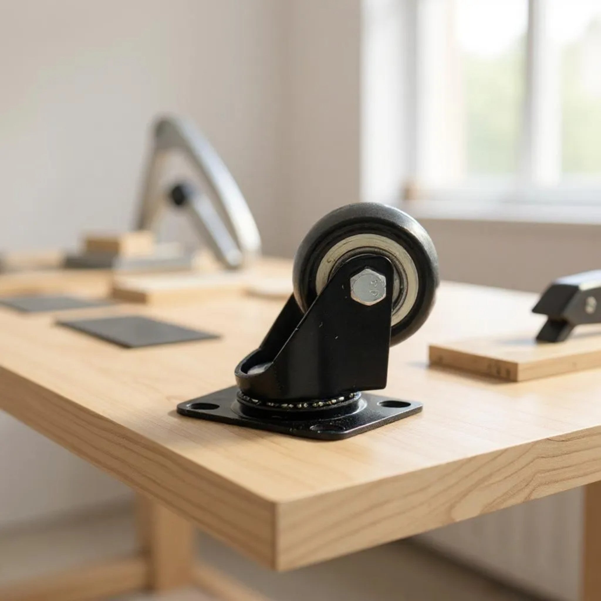 Castor Wheel Black & White 1.5 Drill Move