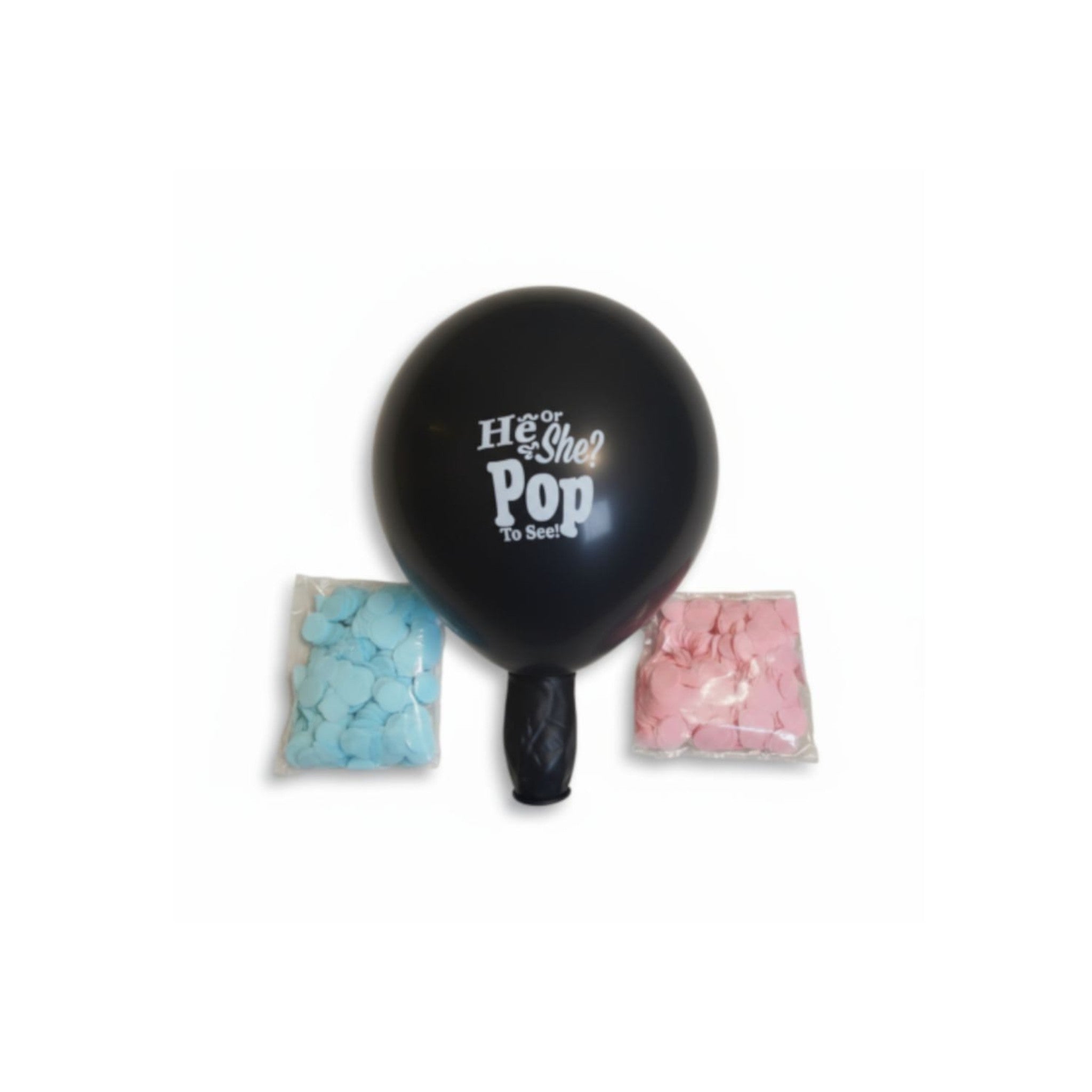 Gender Reveal Baby Shower Balloon 2pcs 36inch with Pink Blue Confetti