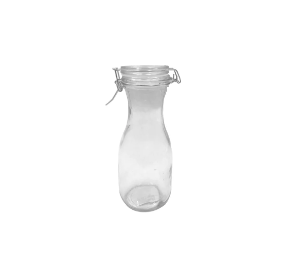 Regent Glass Carafe 500ml with Resealable Clip Top Glass Lid 27213