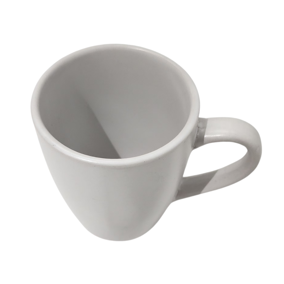 Coffee Mug Straight Edge Matt Cream 340ml