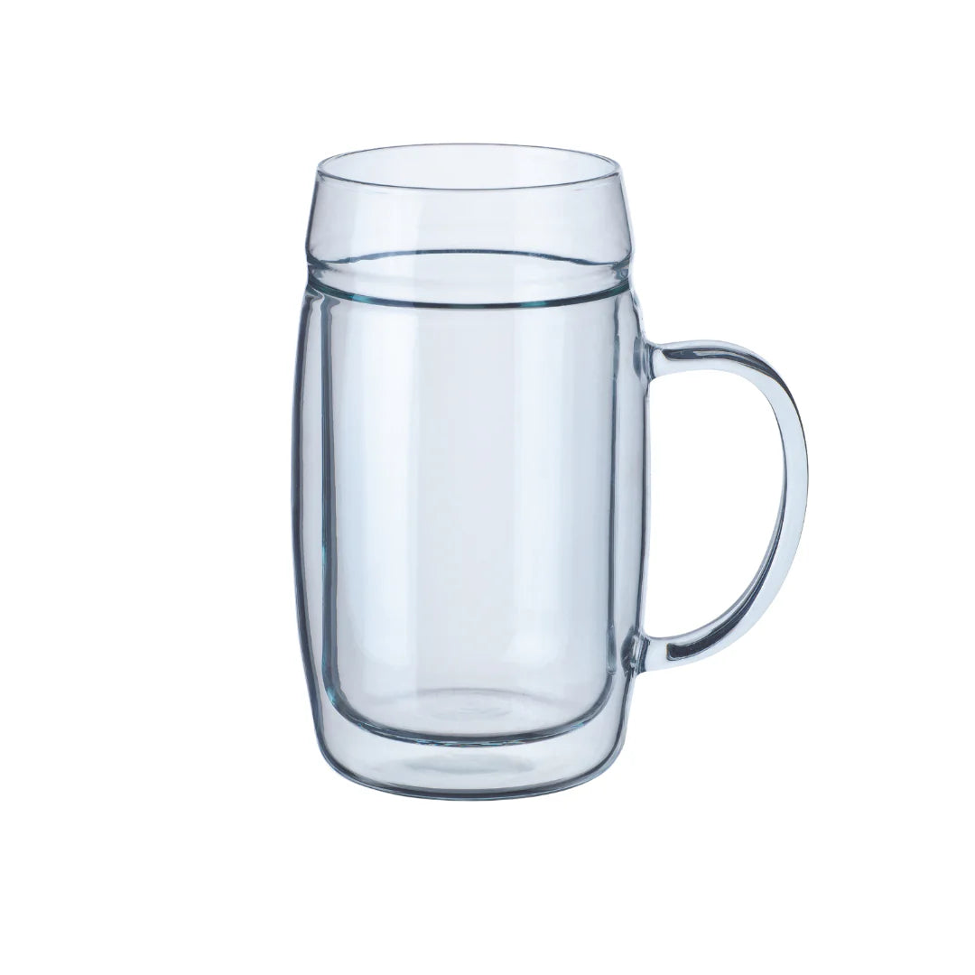 Simax Double Wall Glass Mug 500ml Beer Tumbler