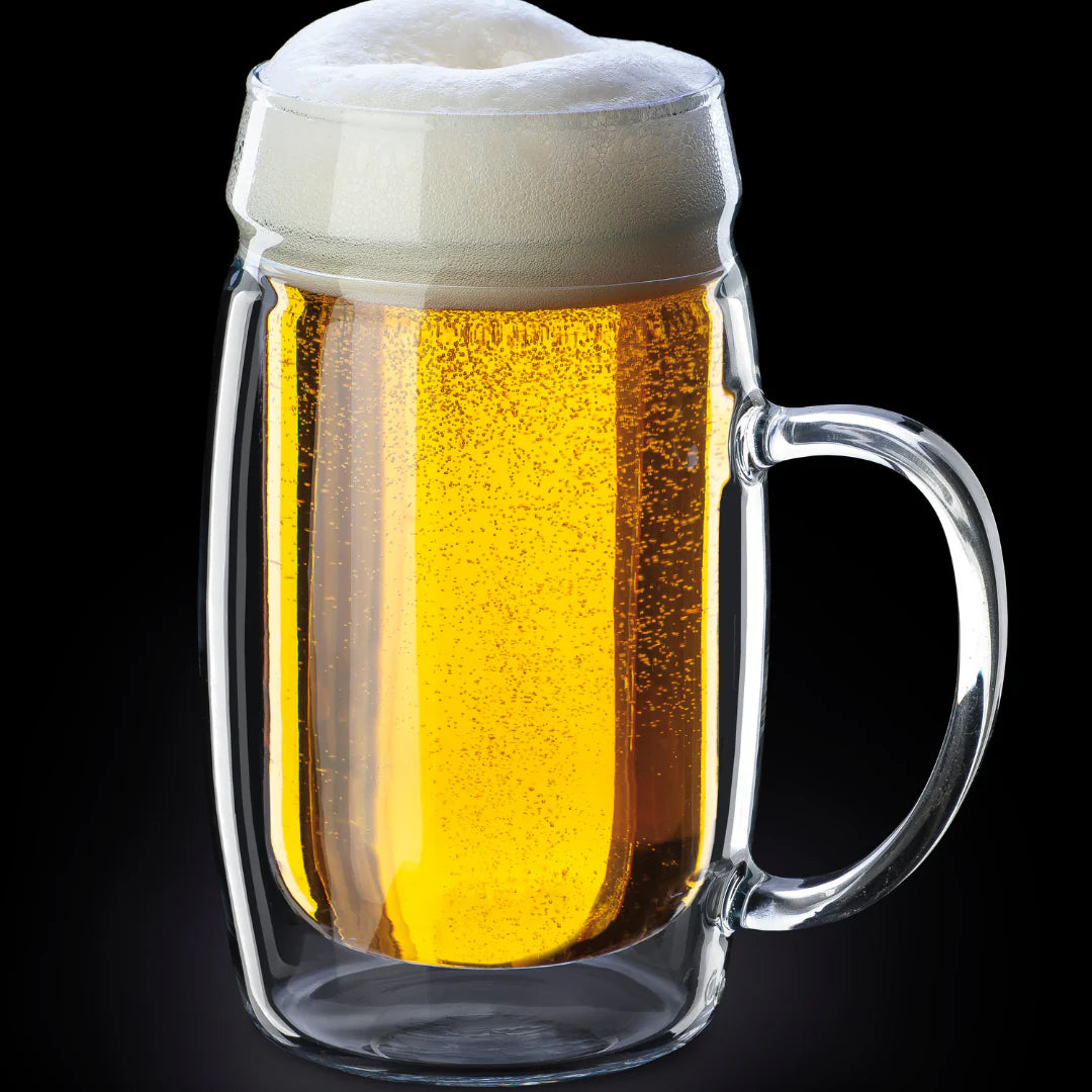 Simax Double Wall Glass Mug 500ml Beer Tumbler