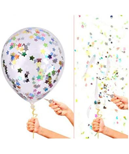 10pcs Bobo Confetti Sequins Filled Balloons 12inch