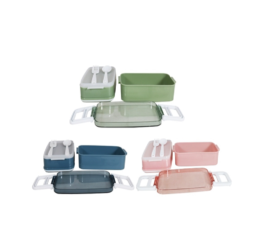 Excellent Houseware Lunchbox with Spoon & Fork 21401